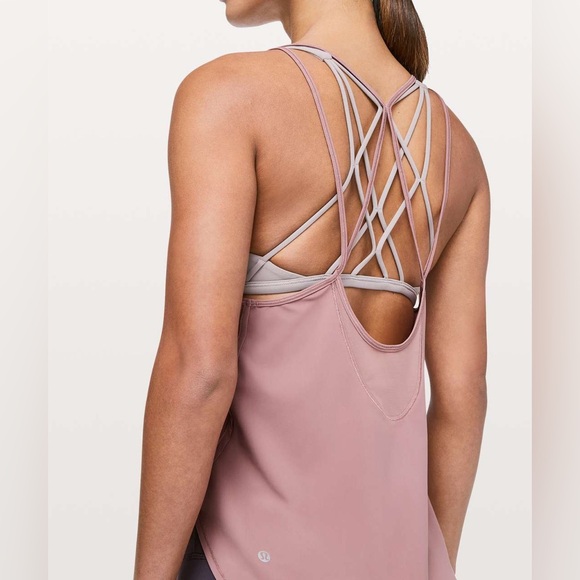 Lululemon Athletica Spanish Rose Pink Athletic Anew Strap Tank Top size XS EUC - Picture 3 of 11